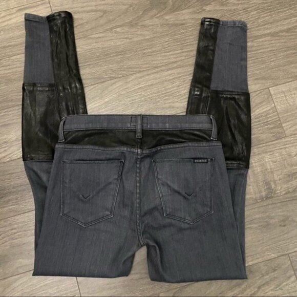 𝅺Hudson Genuine Leather Trim Jeans - Picture 6 of 7